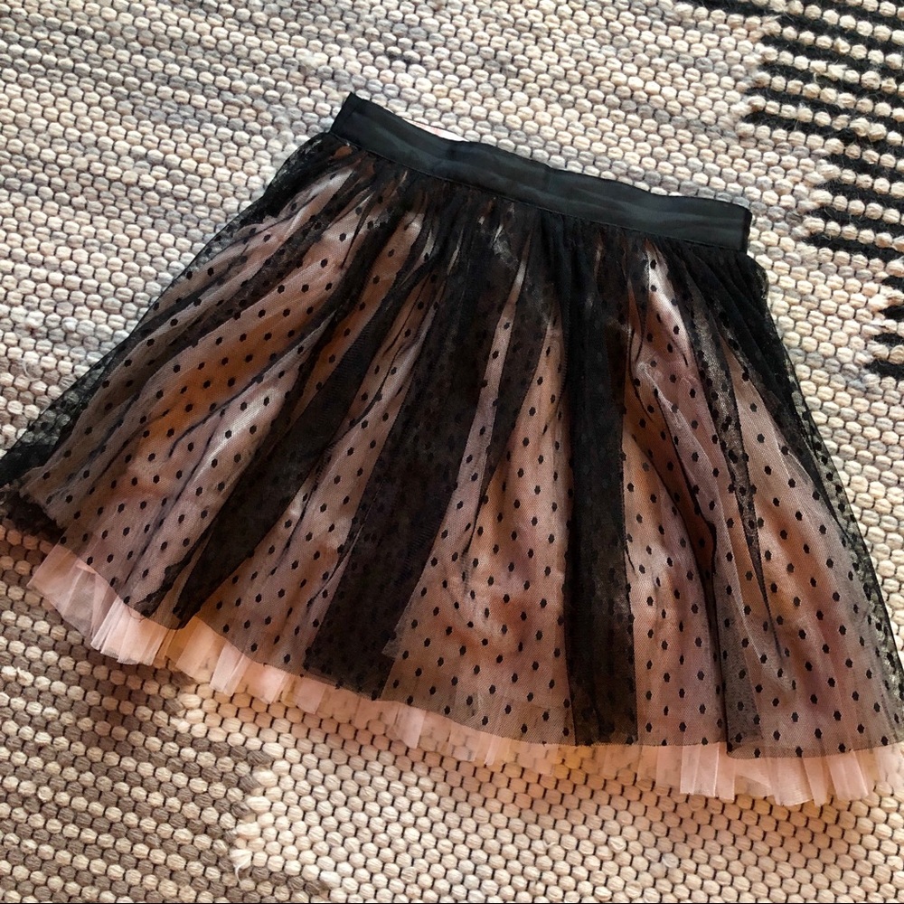 Forever 21 Black and Pink Tulle Skirt